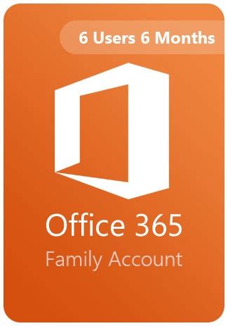 office 365 family account.